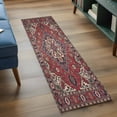 thumbnail image 3 of Runner Rug 2'x6', Farmhouse Boho Washable Non-Slip Hallway Runner Rugs, Red Bohemia Tribal Nation Abstract Art Bedside Rugs Floor Mats Carpet Runners for Kitchen Bathroom Laundry Room, 3 of 8