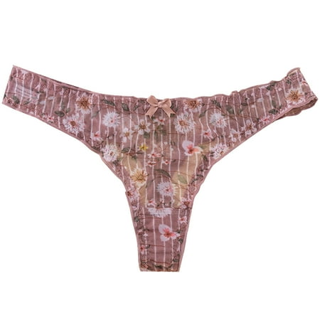 OJSFQUFP Seamless Thongs for Women No Show Thong Underwear Women Comfortable Soft Panties Low Waisted Stretch Breathable Sexy Panties Underwear Brick Red One Size