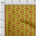 thumbnail image 2 of oneOone Cotton Poplin Orange Fabric Geometric Dress Material Fabric Print Fabric By The Yard 56 Inch Wide, 2 of 4