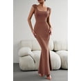 thumbnail image 5 of Women's Sexy Sleeveless Long Dress, Square Neck Dress Casual Solid Bodycon Dress Club Party Evening Mermaid Dress, 5 of 10
