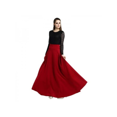 Gypsy Maxi - Ropalia Women Long Gypsy High Waist Maxi Skirt Stretch Full Length Oversize Dress