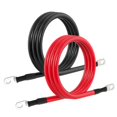 thumbnail image 1 of 4 AWG Battery Cable 4AWG Gauge Pure Copper Battery Inverter Cables with 3/8 in Lugs Both Ends Power Inverter Wire Set, 1 of 5