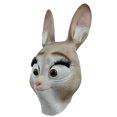 thumbnail image 2 of Máscara para cosplay Judy Rabbit de látex para Halloween, carnaval y pascua, 2 of 2