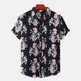 thumbnail image 3 of Camisas hawaianas para hombre, camisetas casuales de verano para playa, con estampado 3D de girasoles, camisetas Y2K, moda para exteriores, camisetas de manga corta de gran tamaño, ropa de calle, 3 of 5