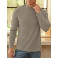 thumbnail image 2 of Iceglad Men's Long Sleeve Shirt Mock Turtleneck Cotton Basic Thermal Undershirt Lightweight Pullover, 2 of 7