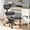 Leather Style - Black, variant on Ergonomic Cross Legged Chair, 360° Swivel Meditation Chair with Wheels for ADHD Desk & Yoga, Criss Cross Design with Strong Lumbar Support, Height-Adjustable Seat Leather Style Home Office - Pink