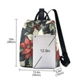 thumbnail image 3 of FORMRS Women's Travel Backpack Purse Anti-Theft Hidden Pockets Casual Shoulder Bag, White Christmas Leaves, 3 of 7