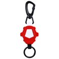 thumbnail image 1 of POINTERTECK Easy-to-pull Buckle Rope Keychain Retractable Ring Anti Lost (Black White), 1 of 9