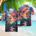 thumbnail image 4 of Camisa hawaiana con estampado 3D de hongos mágicos para hombre, camisas de playa con patrón colorido, blusas casuales de verano de manga corta, blusas cómodas, 4 of 5