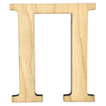 thumbnail image 1 of Krafty Supply 16" Tall Greek Wood Letter PI | 1/4" Thick Birch Plywood | Greek Alphabet | Craft Alphabet Letters, 1 of 4