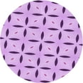 thumbnail image 1 of Ahgly Tapis Rond Lavable en Machine Intérieur Transitionnel Fleur Rose, 8 Pieds Rond, 1 of 7