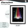 thumbnail image 3 of Rainbow Galaxy UFO Black Framed Print Under Glass, design by Sasha, 3 of 10