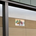 thumbnail image 3 of Christmas Holiday Santa and Animals Finishing Snowman Home Business Office Sign, 3 of 4