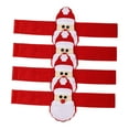 thumbnail image 5 of DEEPCRAFF Holiday Celebrations Red 4Pcs 11.79X1.57X0.12in Banquet Napkin Buckles, 5 of 8