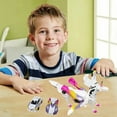 thumbnail image 5 of Car Transform Figurines Transforming Car Toy Ultimate Transforming Car Toy (Colorful Pink), 5 of 10