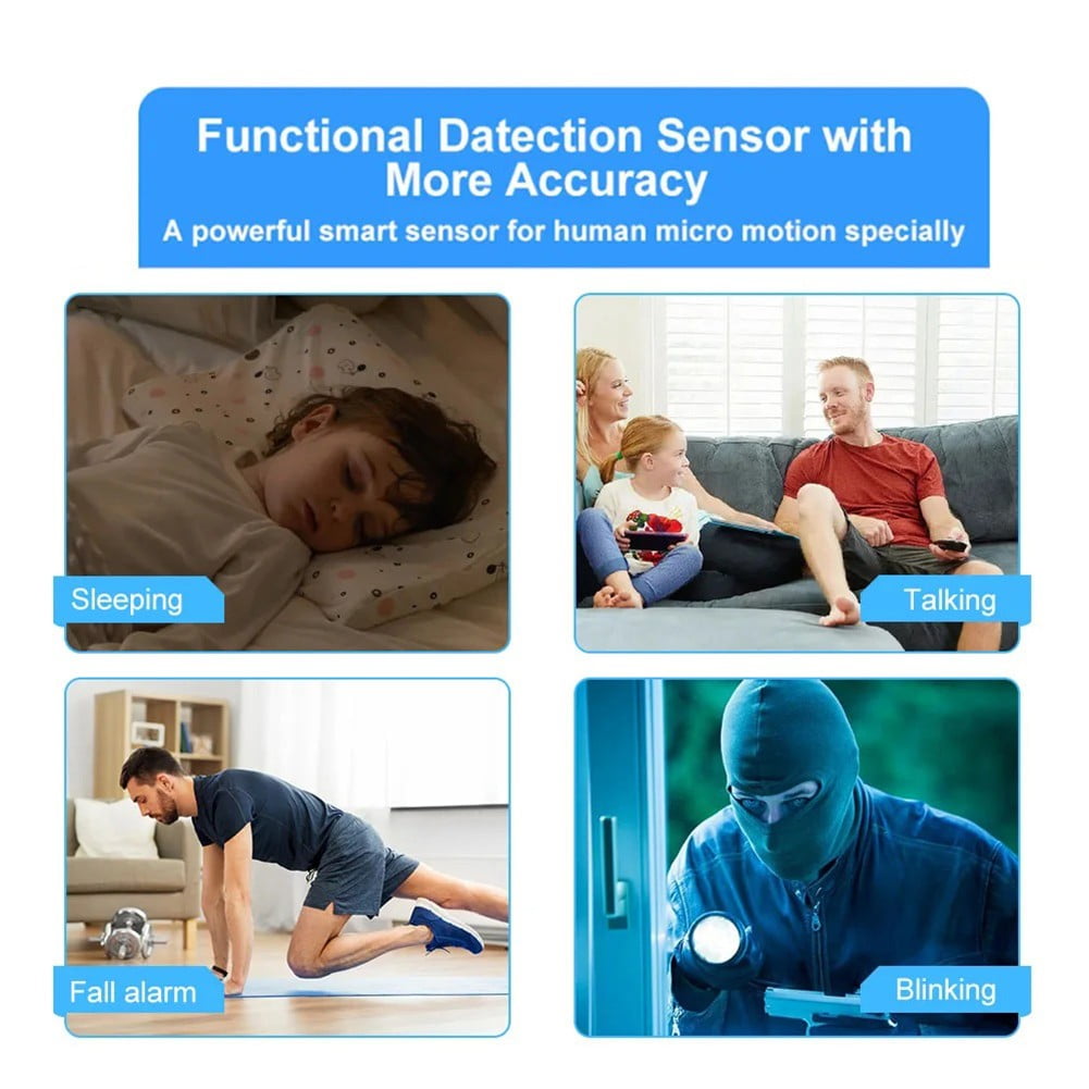For Tuya For Zigbee Human Presencesensor Smart Motionsensor 24G Mm Wave Detector
