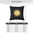 thumbnail image 4 of ZICANCN Horoscope Sun Stars Moon Decorative Throw Pillow Covers, Bed Couch Sofa Decorative Knit Pillow Covers for Living Room Farmhouse, 16"x16", 4 of 8