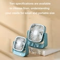 thumbnail image 6 of Summer Compact Portable Long Lasting USB Fan Mini Fan, 3-Speed Quiet Desktop Cooler with 270° Rotating Head, Foldable Hook & Non-Slip Base, Easy-Clean Cover, USB Powered for Home, Office or Travel, 6 of 9