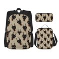 thumbnail image 1 of Balery Cute Black Dog Mochila Escolar 3 en 1 para Niños - Mochila Resistente con Lonchera Térmica y Estuche - Mochila Escolar para Niños y Niñas, 1 of 7