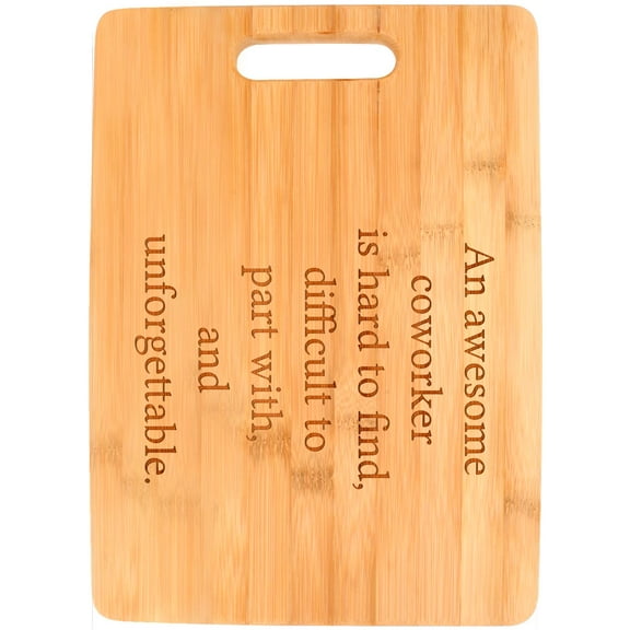 ThisWear Retirement Gift for Coworker An Awesome Coworker Is Hard To Find Big Rectangle Bamboo Cutting Board