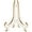 White and Gold, variant on Bard's Hinged Clear Plastic Plate Stand, 5" H x 4" W x 3.5" D (For 5" - 7.5" Plates), Pack of 3