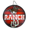 thumbnail image 1 of Rustic Arrow 100829 Ranch avec Panneau Rond de Cowboy, 1 of 1