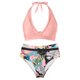 thumbnail image 4 of Gibobby Conjunto de bikini para mujer Bikini de cintura alta para mujer, bañadores sexys de dos piezas con realce, traje de baño Vintage, conjunto de Bik(Rojo de la sandía,M), 4 of 5