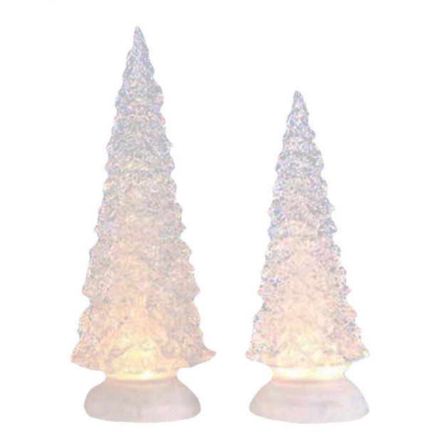 Napco LED Christmas Tree Set of 2 Clear
