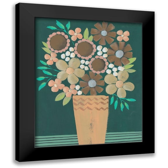 Moore, Regina 15x18 Black Modern Framed Museum Art Print Titled - Flower Garden Bouquet I