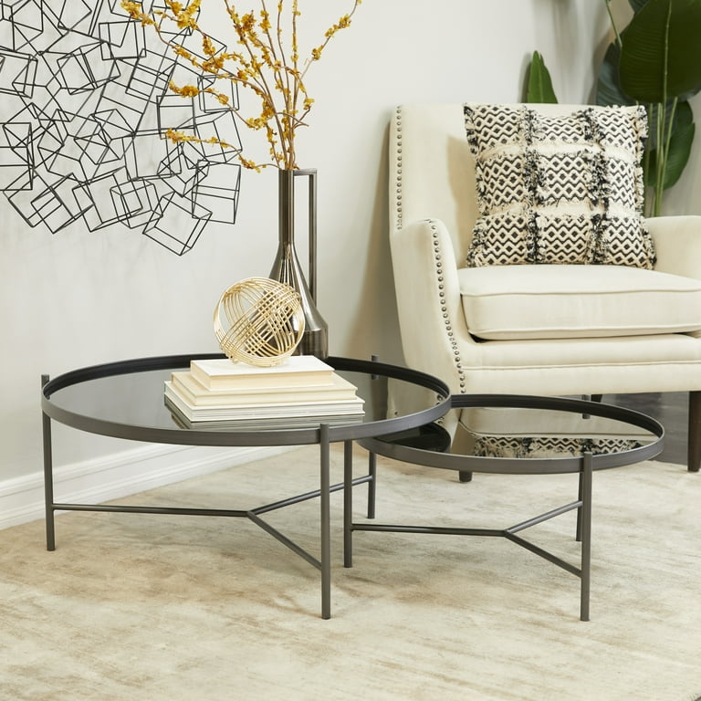 24 round 2024 glass coffee table