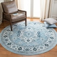 thumbnail image 2 of SAFAVIEH Isabella Zander Oriental Area Rug, Blue/Cream, 4' x 4' Round, 2 of 7