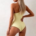 thumbnail image 4 of Mifsaly Womens One Shoulder One Piece Swimsuit Tummy Control Scalloped Trim Starfish Detail Monokini Textured Bathing Suit Elegant Slim Fit Beach Pool Party Swimwear XL, 4 of 5