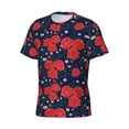 thumbnail image 3 of Rocae Rose Flower for Men's Moisture-Wicking Crew Tee - T-Shirt for Sports, Outdoor Activities, and Casual Wear3X-Large, 3 of 9