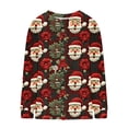 thumbnail image 4 of QATAINLAV Women's Christmas Cardigan Sweaters Xmas Open Front Button Down Knitted Cardigans Long Sleeve Going Out Tops, Multicolor, M, 4 of 6