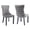 Gray, variant on MIKIBAMA Set of 2 Beige Tufted Velvet Dining Chairs Solid Wood Frame for Dining Room