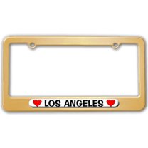 Los Angeles Love with Hearts License Plate Frame