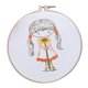 thumbnail image 1 of de para adultos principiantes, de impreso Manualidades con estampado Aros de Agujas de hil Niña Gloria Kits de bordado con estampado, 1 of 8