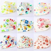 NOGIS Baby Bandana Drool Bibs for Boys and Girls,10 Pack Baby Bibs for Teething and Drooling, Organic Cotton Bibs