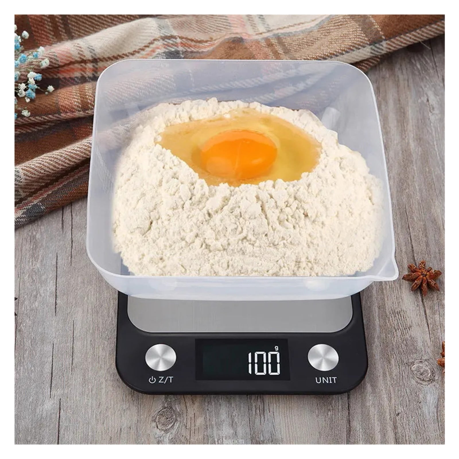 Kitchen Scale Weighing Food Coffee Balance Smart Electronic Digital Scales Stainless Steel Design ,High-Precision Weighing Technology