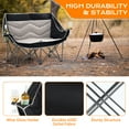 thumbnail image 2 of Spacious Double Camping Chair with Wine Glass Holders, Padded Loveseat, and Carry Bag for Beach, Lawn, and Camping, 2 of 8