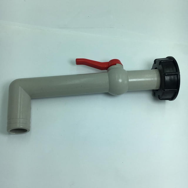 Adaptador de Agua de Grifo de Válvula de IBC L, Diámetro de Salida de 60 Mm, 32 Mm , 1 pulgada alargado 1 pulgada alargada shamjiam Tanque IBC de 1000 l Agua del grifo