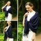 thumbnail image 5 of Bufanda sedosa para mujer, chales y chales para boda, regalos de dama de honor, chal de vestido de noche Adepaton CJWUS-5945, 5 of 6