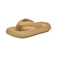 thumbnail image 2 of IEMIEMIEM Cloud Flip Flops for Women Orthopedic Cloud Slides for Women Comfortable Soft Slides Pillow Sandals for Indoor Outdoor Khaki 46 Wide, 2 of 7