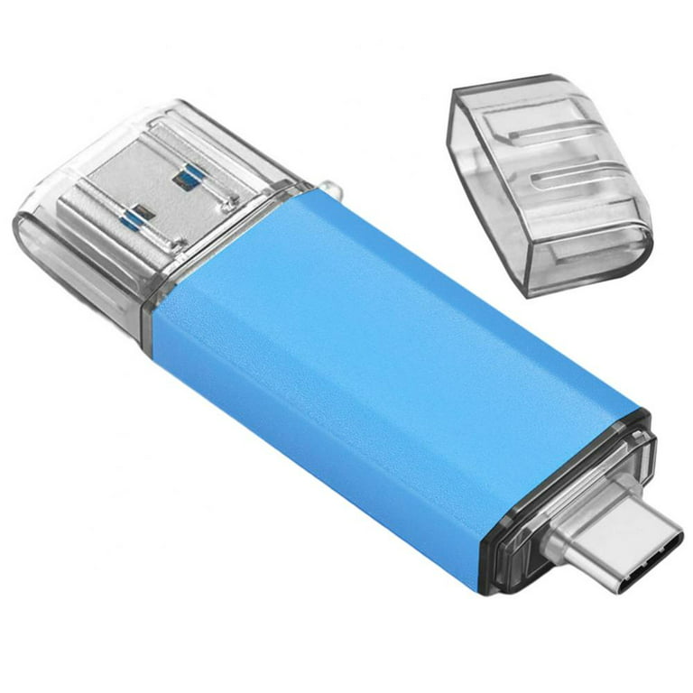 2 in 1 Flash Drive with USB Type C Port Type-C Memory Stick USB-C Stick  Multifunction External Data Storage Thumb Drive 