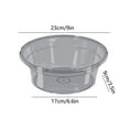 thumbnail image 3 of Wash Basin Plastic Clear Washbasin Round Portable Thickening Dishes Pan Bedside Soaking Tub Wash Basin Tub For Face Cleansing Foot Bath Kitchen Bathroom Transparent, 3 of 6