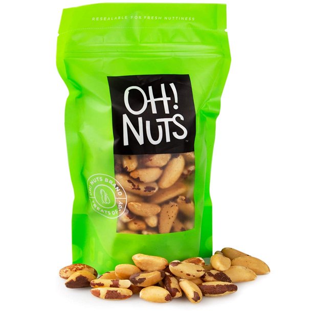 Oh! Nuts Unshelled Raw Brazil Nuts Gluten Free Keto Diet Healthy Snacks