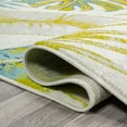 thumbnail image 5 of JONATHAN Y LUXOR 2 x 8 Runner Rug, Monstera Tropical Leaves - Ivory/Green, LUX100A-28, 5 of 7