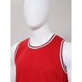thumbnail image 6 of LiiYii Basketball Jerseys for Men Basketball Practice Team Uniform Sleeveless Sport Shirts Gym Red XXL, 6 of 7