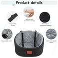 thumbnail image 3 of Asiento de coche para perros Lealchum para perros pequeños de hasta 14 kg, ultrasuave, 3 of 6