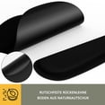 thumbnail image 4 of Alfombrilla de ratón de gel con reposamanos, ergonómica, para teclado, reposamuñecas, de gel, para ordenador y portátil, color negro, 4 of 6